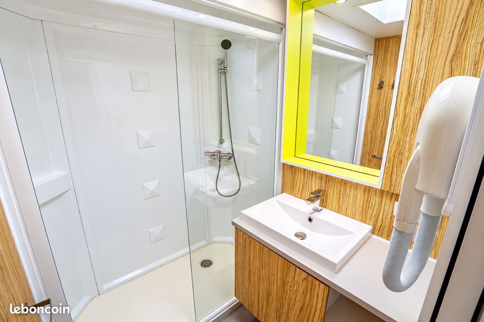 Mobil home chalet bois sur roues 45m2