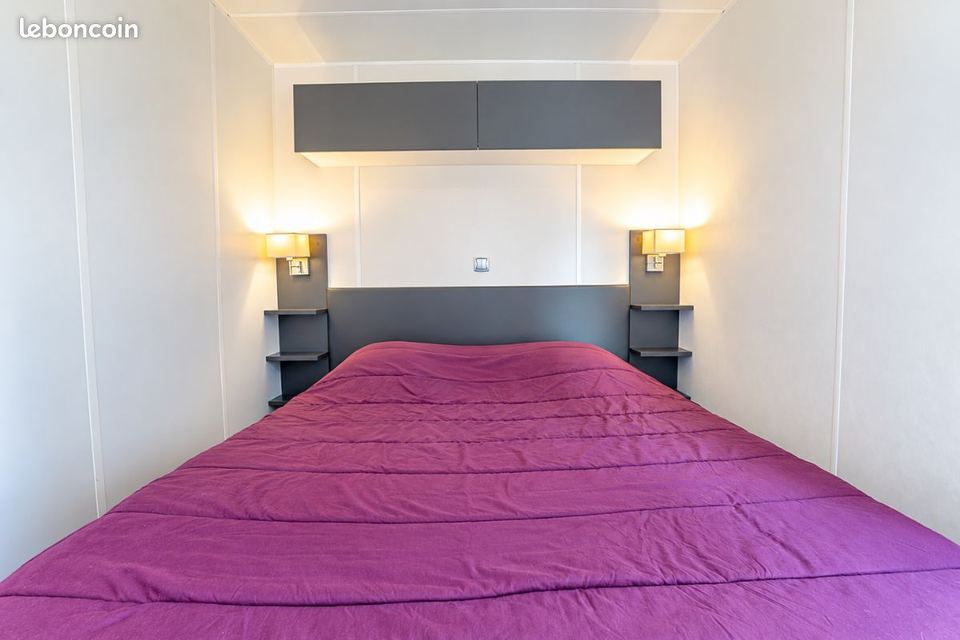 Mobil home chalet bois sur roues 45m2
